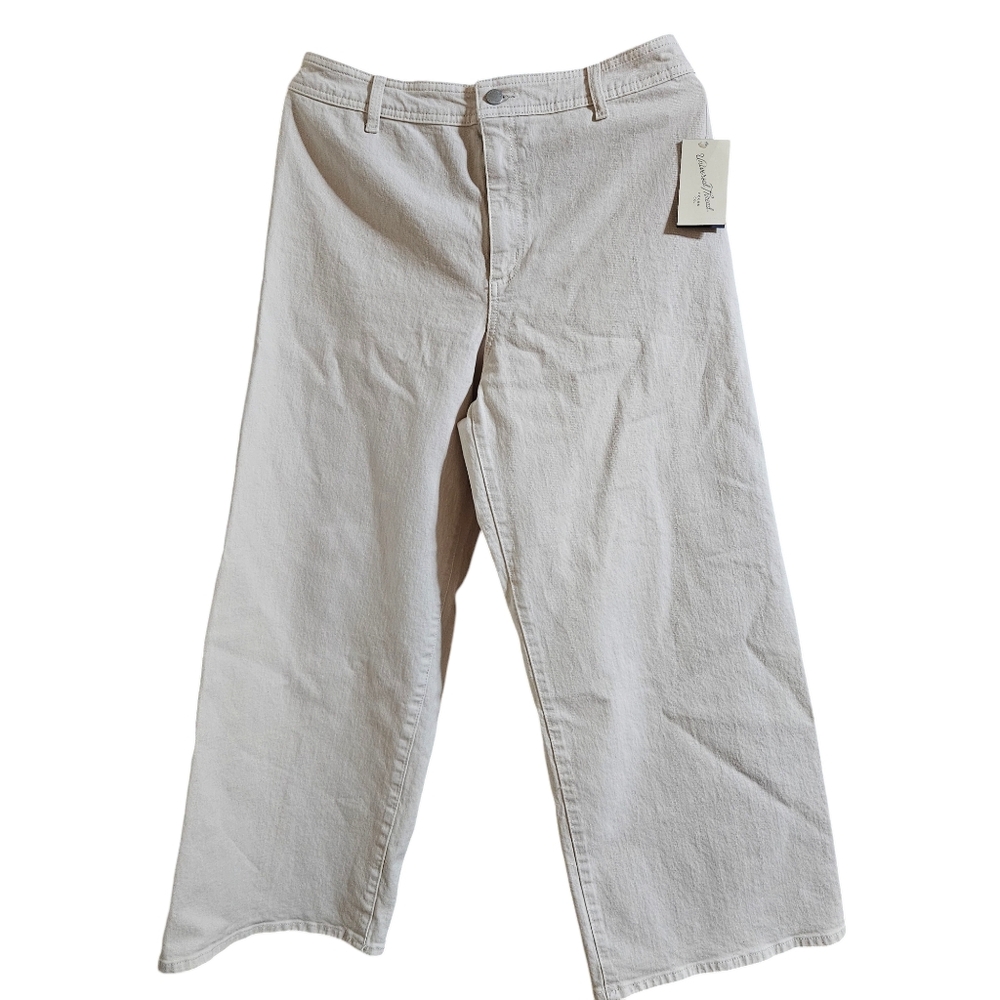 NWT  Universal Threads Wide Leg Pants Winter White Woman's Size 12